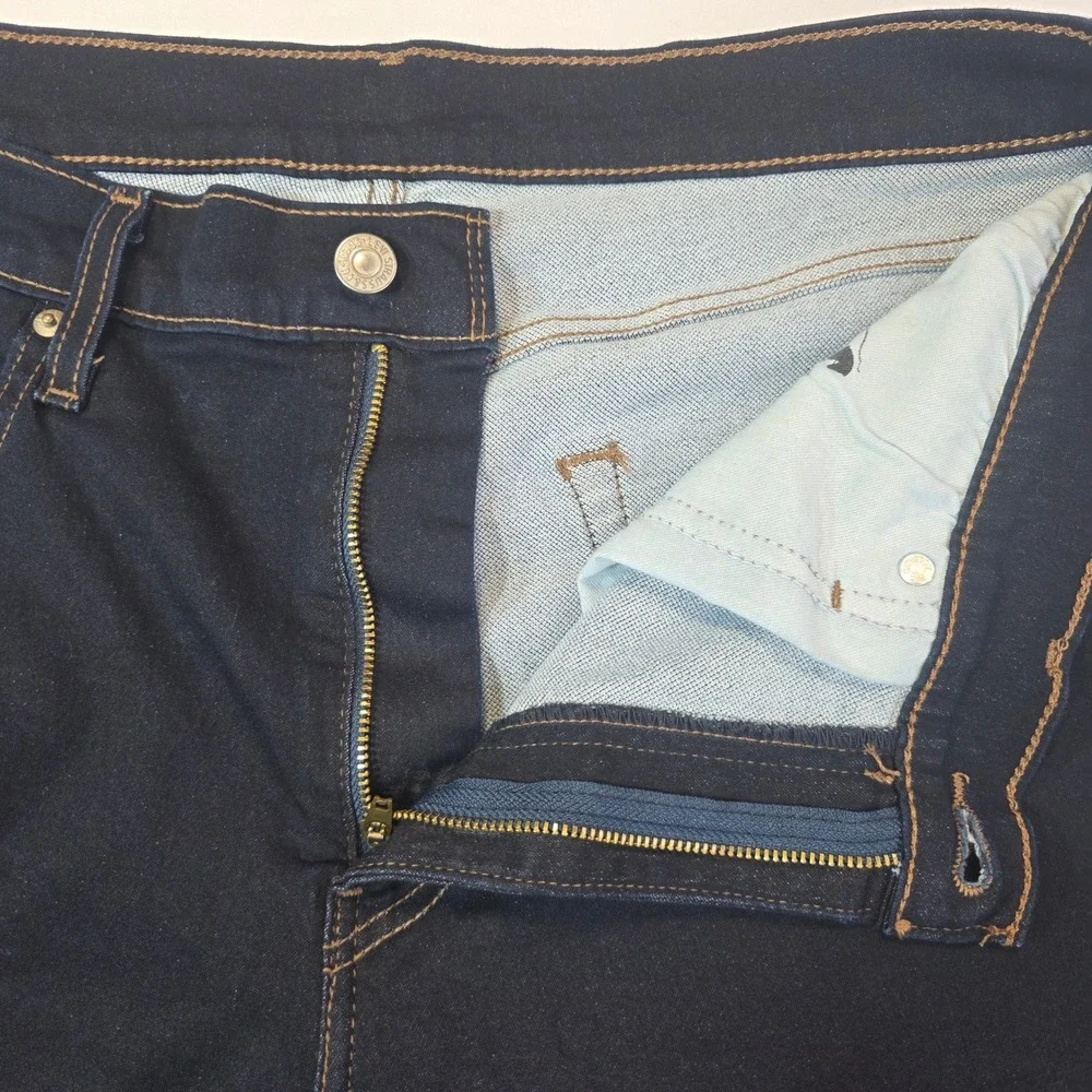 Levis 511 Slim Fit Jeans Mens 36x31 Dark Indigo Blue Denim Pants 04511-1652